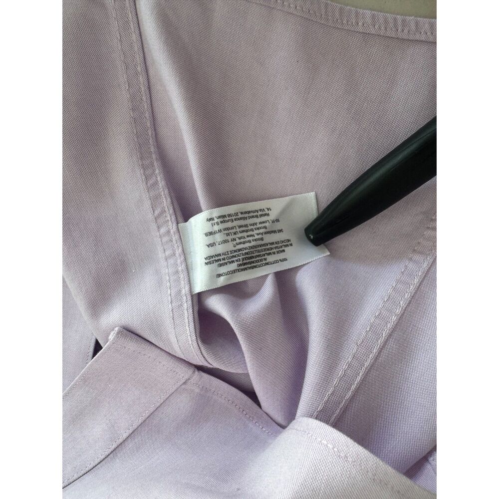 Brooks Brothers 346 fitted non iron button shirt career lavender purple women 10 - Picture 5 of 6